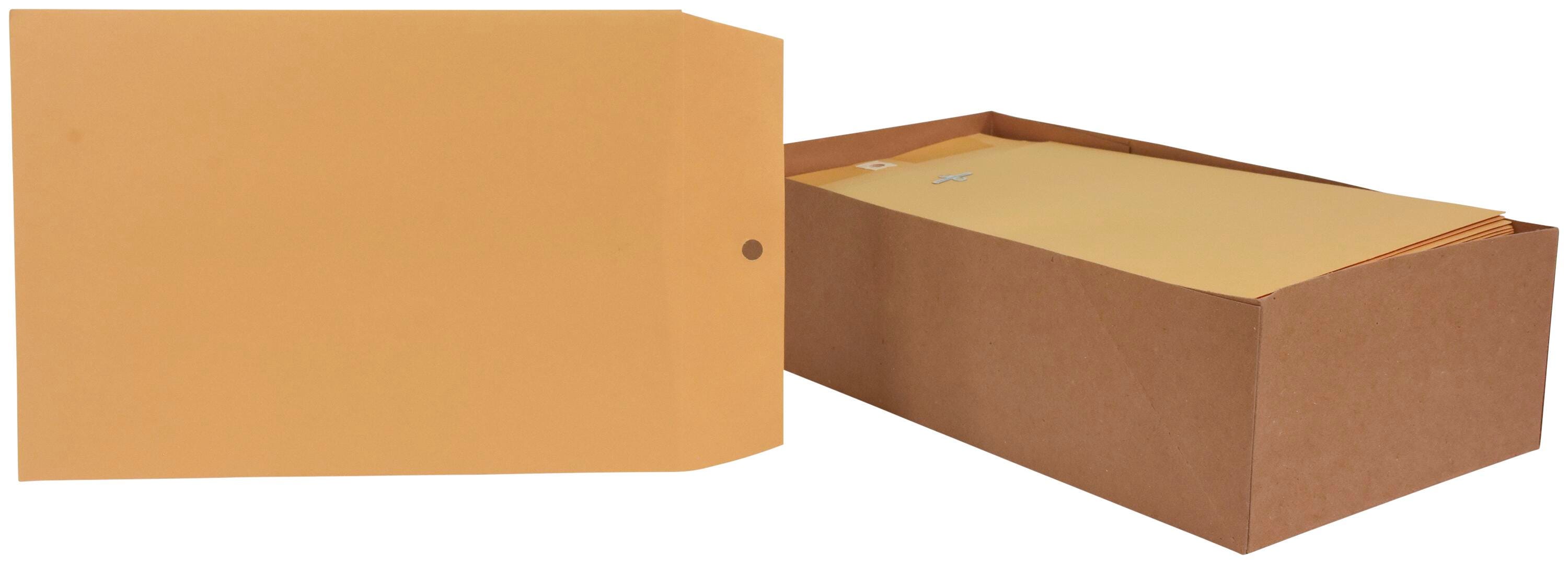 School Smart Kraft Envelope with Clasp, 7-1/2 x 10-1/2 Inches, Pack of 100 2013892